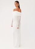 Pollyanna Knit Hardware Maxi Dress Ivory