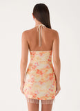 Hina Sequin Mini Dress Sun Burnt Shimmer