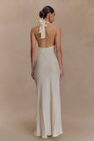 Louisiana Halter Maxi Dress Ivory