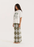 Off White Palm Print Graphic T Shirt