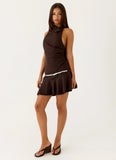 Natabelle Mini Dress Chocolate