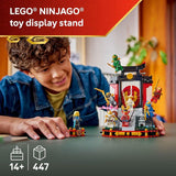 LEGO NINJAGO Ninja Character Display 15th Anniversary Building Toy for Kids Ages 14 Ninja Playset W Elemental Master of Lightning 7 Minifigures Gift Idea for Teen Boys Girls 71866