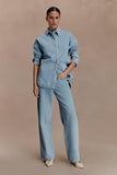 Lioda Oversized Denim Shirt 80S Blue