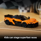LEGO Speed Champions McLaren W1 Race Car Toy for Boys Girls Ages 9 Building Set for Pretend Play Display w 1 Driver Minifigure Gift Idea for Kids Supercar Fans 77257