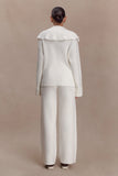 Kerrymae Straight Leg Knit Pants Off White