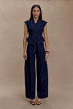Beatrix High Rise Denim Jeans Indigo Blue