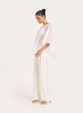 Cream Sheer Cape Top