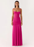 Viene Corset Maxi Dress Fuchsia
