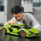 LEGO Technic Lamborghini Sián FKP 37 Building Sets for Adults Detailed Lamborghini Model Car Kit for Men Women Ages 18 Years Display in Room as Decor 42115