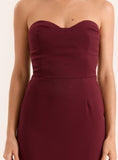 Burgundy Corset Style Dress