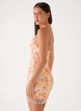 Hina Sequin Mini Dress Sun Burnt Shimmer