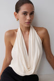 Huyen Cowl Front Modal Top Ivory