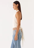 Mania Tassel Top Ivory