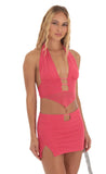 Halter Two Piece Set in Pink