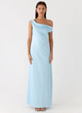 Palm Royal Maxi Dress Ice Blue