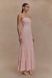 Finley Pointelle Knit Maxi Dress Baby Pink