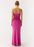 Party After Party Shell Maxi Dress Fuchsia