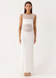 Sabre Maxi Dress White