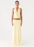 Ashi Cowl Top Yellow