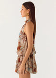 Rhodanthe Drop Waist Mini Dress Desert Blur