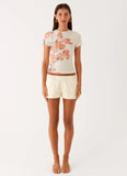 Kammy Low Rise Shorts Butter