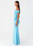 Either Way Maxi Dress Turquoise Blue