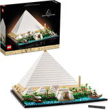 LEGO Architecture Great Pyramid of Giza Set 21058 Home Décor Model Building Kit Creative DIY Activity Famous Landmarks Collection