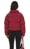 Puffer Jacket in Deep Red