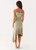 Huntah Midi Dress Sage