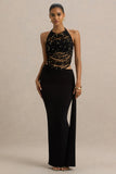 Joi Black Maxi Skirt With Sash Detail