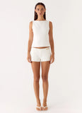 Lulita Belted Shorts White