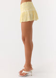 Mimi Beaded Mini Skort Yellow