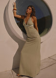 Lorela Maxi Dress Pale Olive
