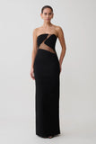 Lianne Strapless Maxi Dress Black