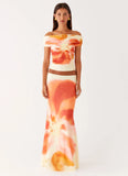 Moka Maxi Skirt Mimosa Blossom