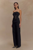 Lindie Straight Leg Suiting Pants Black