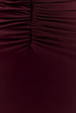 Rafaella Slinky And Mesh Maxi Dress Mahogany