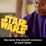 LEGO Star Wars Brick Built Star Wars Logo Building Set for Adults 18 Star Wars Gift Idea for Birthdays Collectible DIY Model Kit Home Decor Idea for Fans of The Movie Series 75407