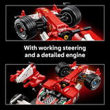 LEGO Icons Ferrari F2004 Michael Schumacher Building Set for Adults Ages 18 Ferrari F1 Bedroom Home Office Desk Decor Gift Ideas for Men Women Fans 11375