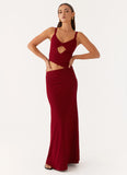 Jocelyn Maxi Dress Maroon