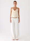 Amelita Sequin Top Ivory