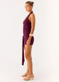 Vedetta Mini Dress Plum
