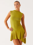 Lanai Mesh Mini Dress Lime