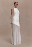 Portia Scuba Sleeveless Top White