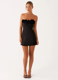 Patsie Strapless Mini Dress Black