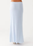 Michaella Chiffon Maxi Skirt Blue
