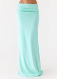Elisabetta Maxi Skirt Aqua