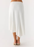 Ignite It Midi Skirt White