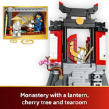 LEGO NINJAGO Ninja Character Display 15th Anniversary Building Toy for Kids Ages 14 Ninja Playset W Elemental Master of Lightning 7 Minifigures Gift Idea for Teen Boys Girls 71866
