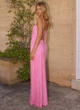 Wonyoung Beaded Maxi Dress Pink